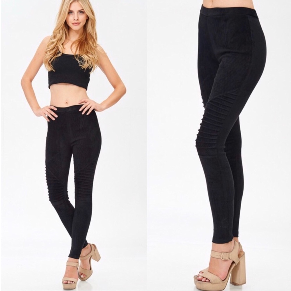 ❤️Italian suede moto leggings - Picture 6 of 8